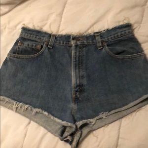 MOVING SALE High Waisted Levi Denim Shorts